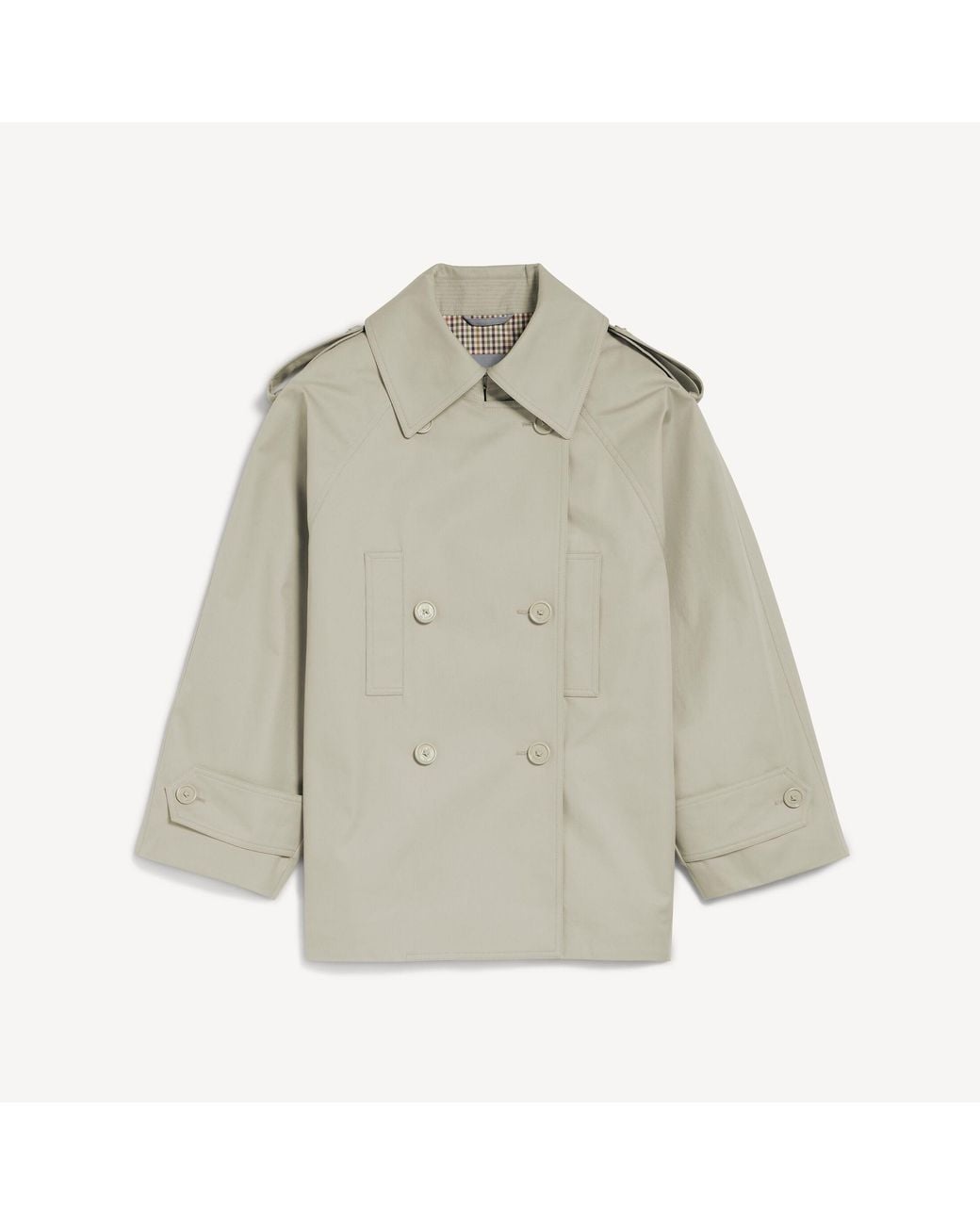 Balenciaga Gray Double-breasted Trenchcoat