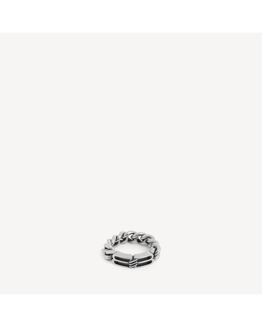 Balenciaga Metallic Bb Icon Ring for men