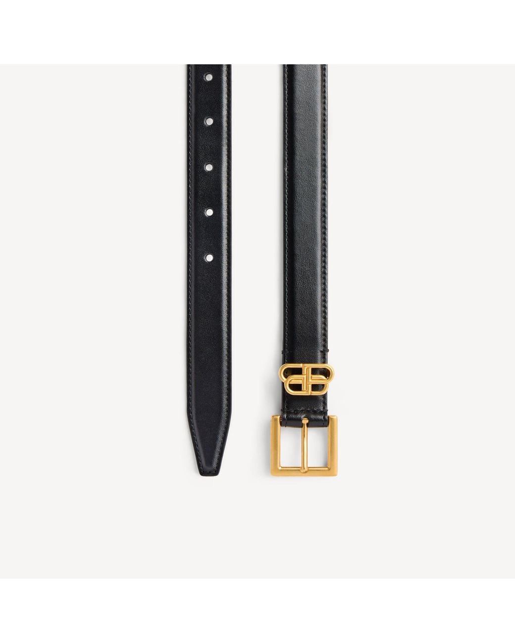 Balenciaga Black Bb Loop Belt