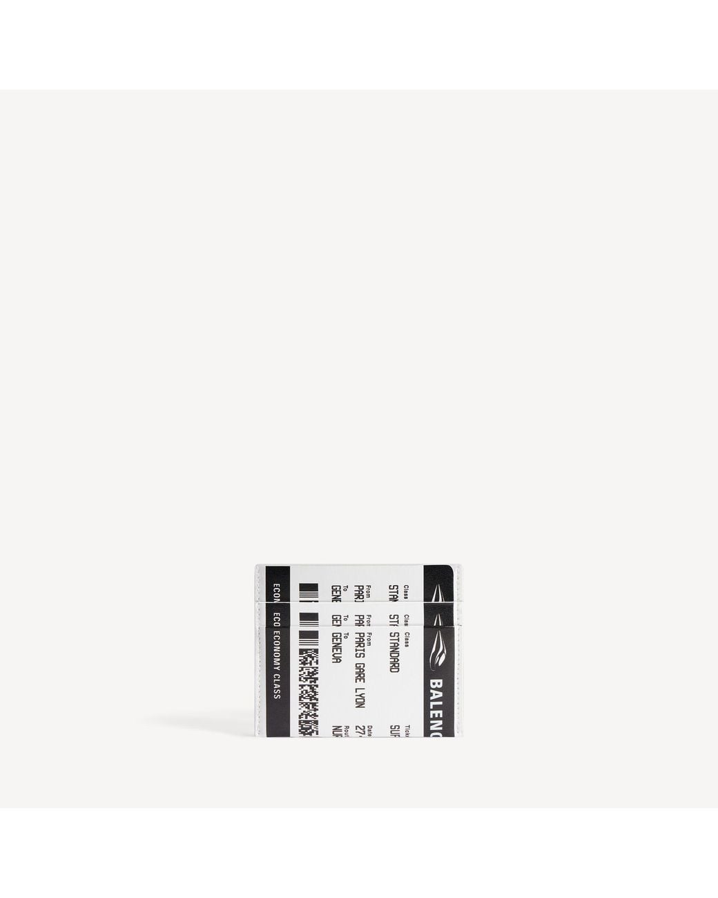 Balenciaga Metallic Passport Boarding Card Holder for men