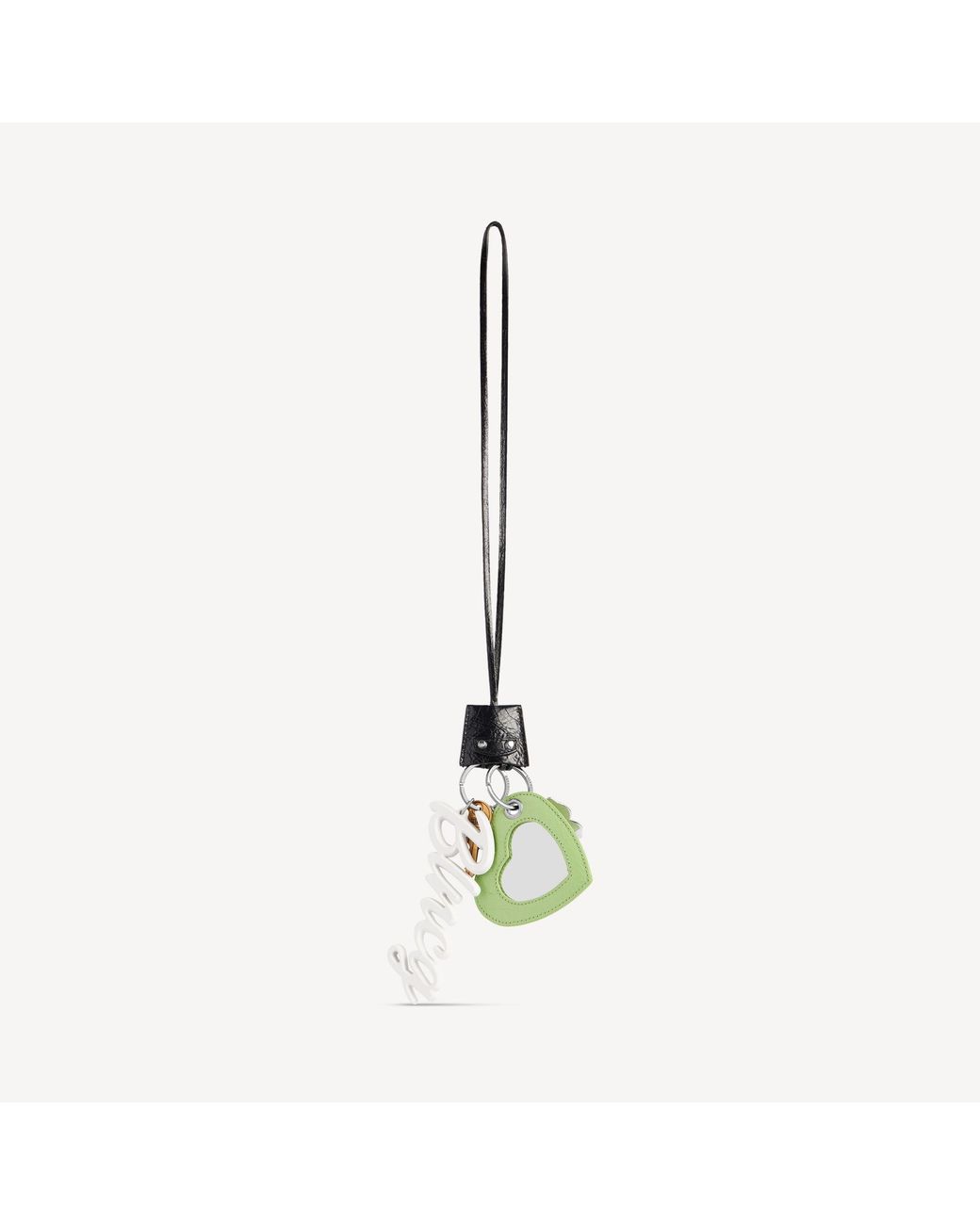 Balenciaga Metallic Le City Charm Heart