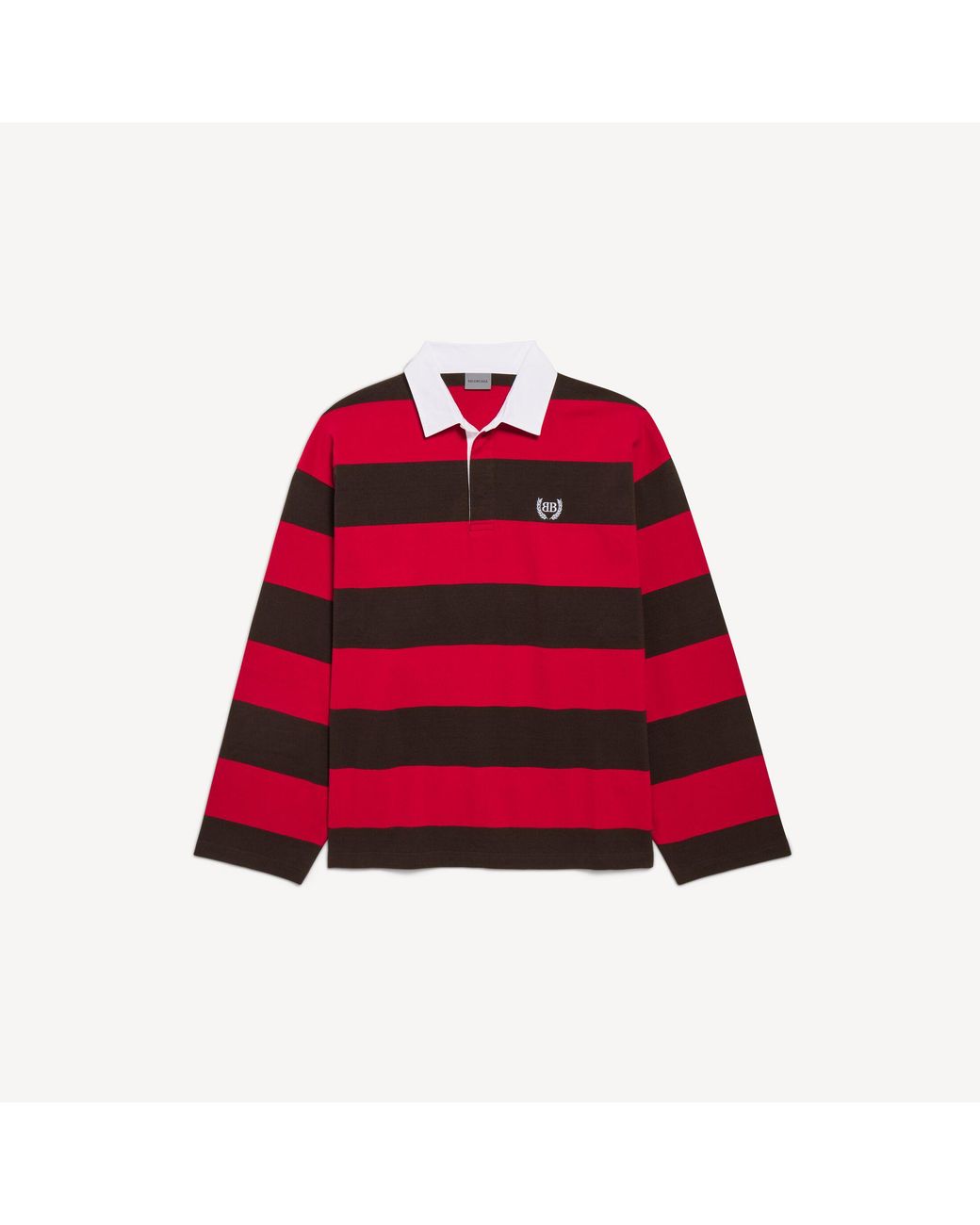 Balenciaga Red Longsleeve Polo for men