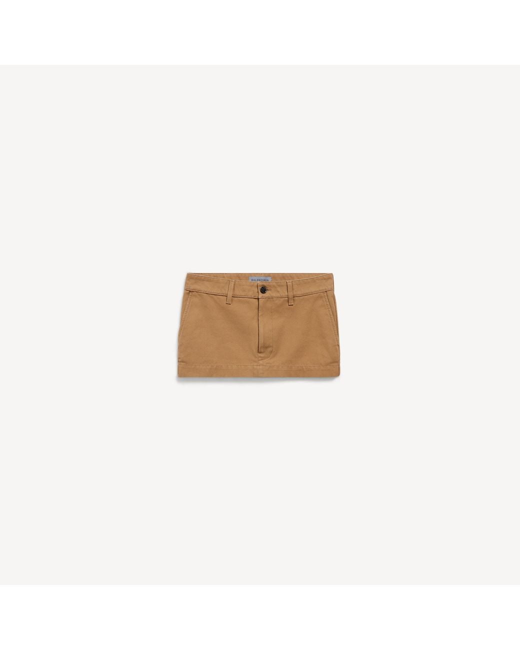 Balenciaga Natural Mini Cotton Skirt
