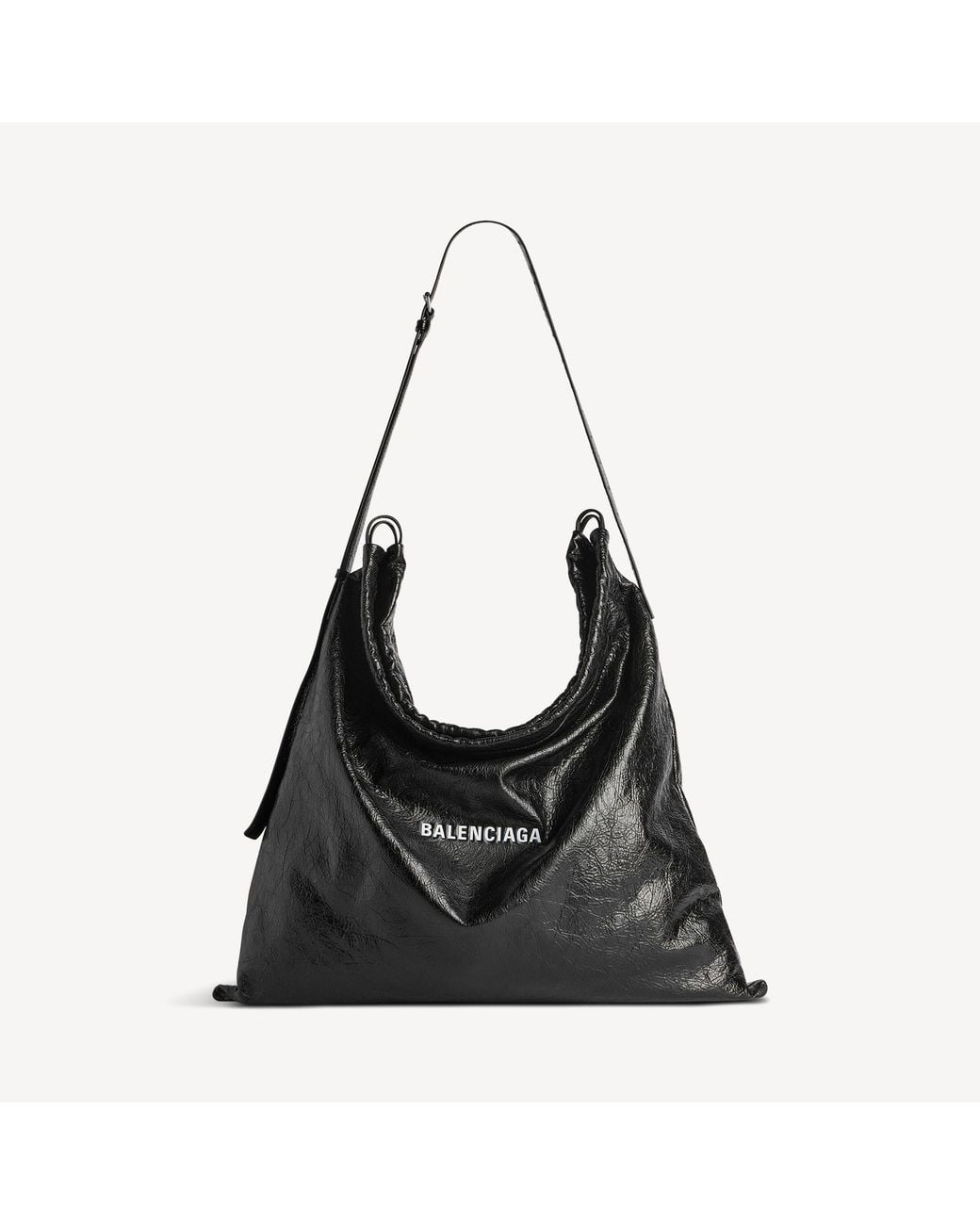 Balenciaga Black Shopper Dust Bag Crossbody Pouch Large for men