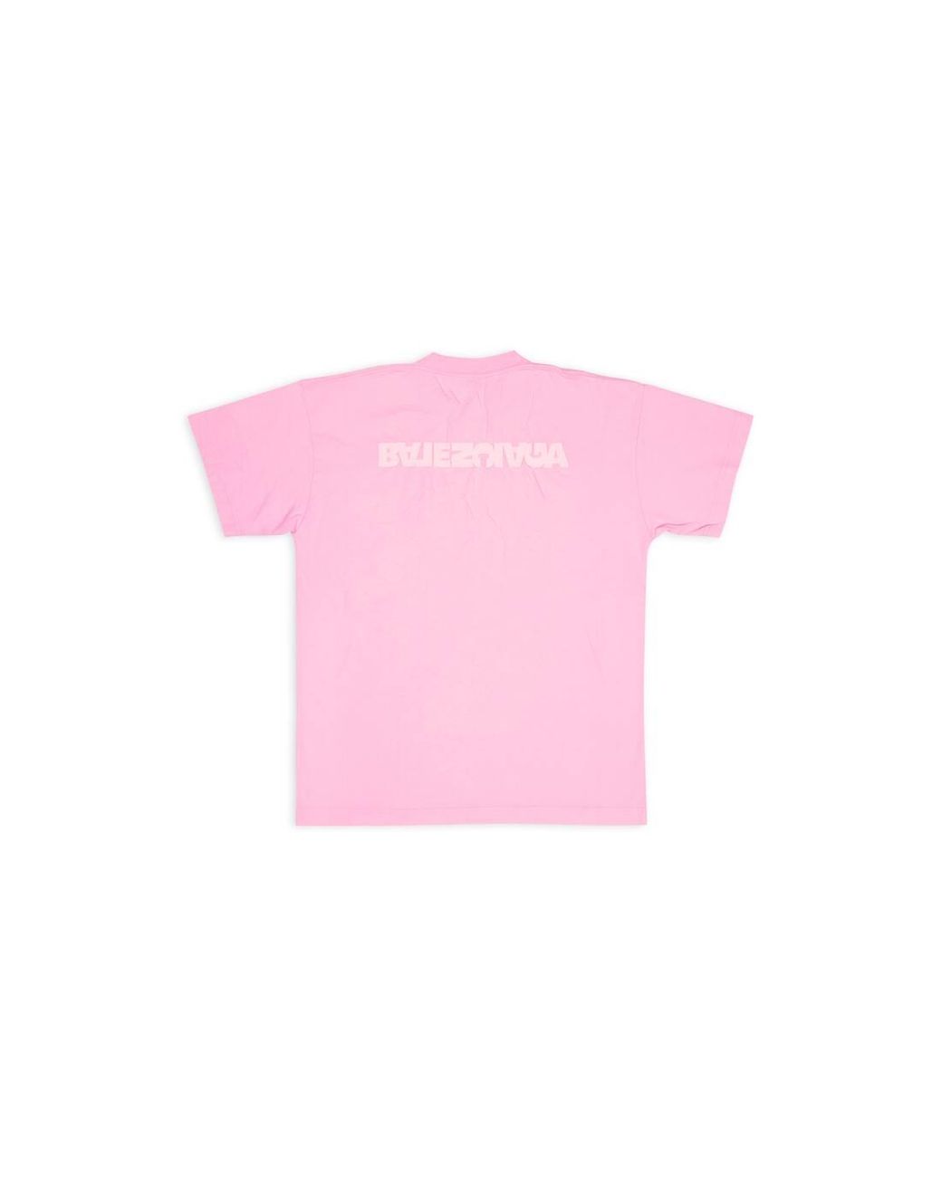 Balenciaga Cotton Turn T-shirt Medium Fit in Pink | Lyst