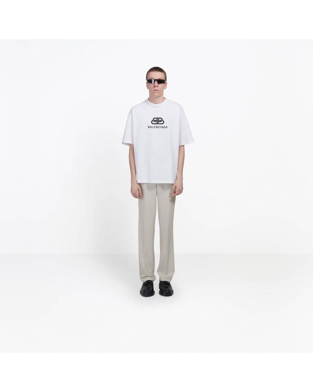 Balenciaga Cotton T Shirt In White For Men Save 42 Lyst