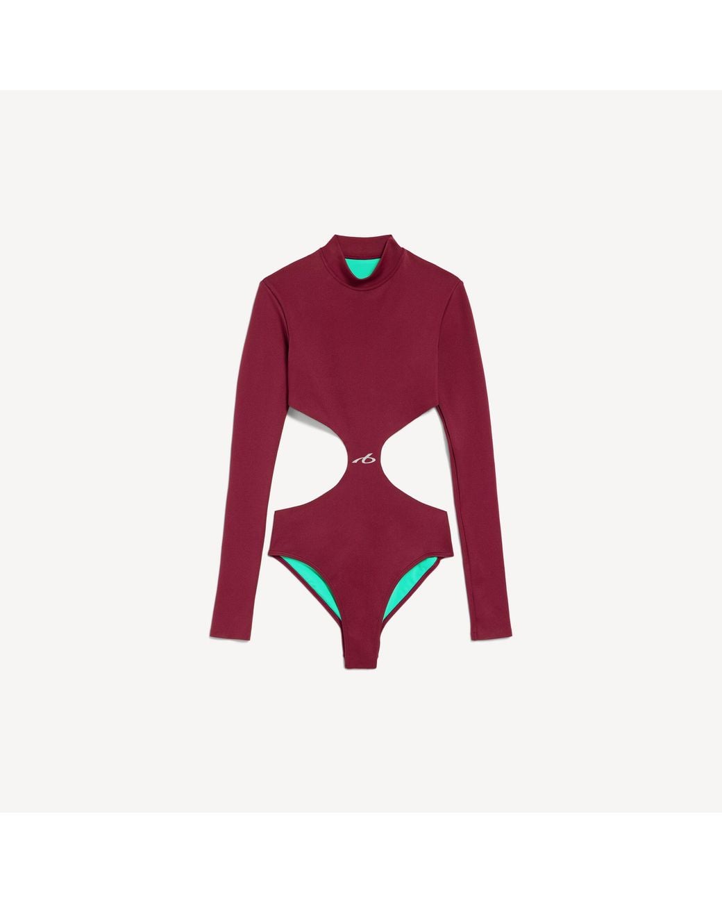 Balenciaga Red Techwear Cut-Out Bodysuit