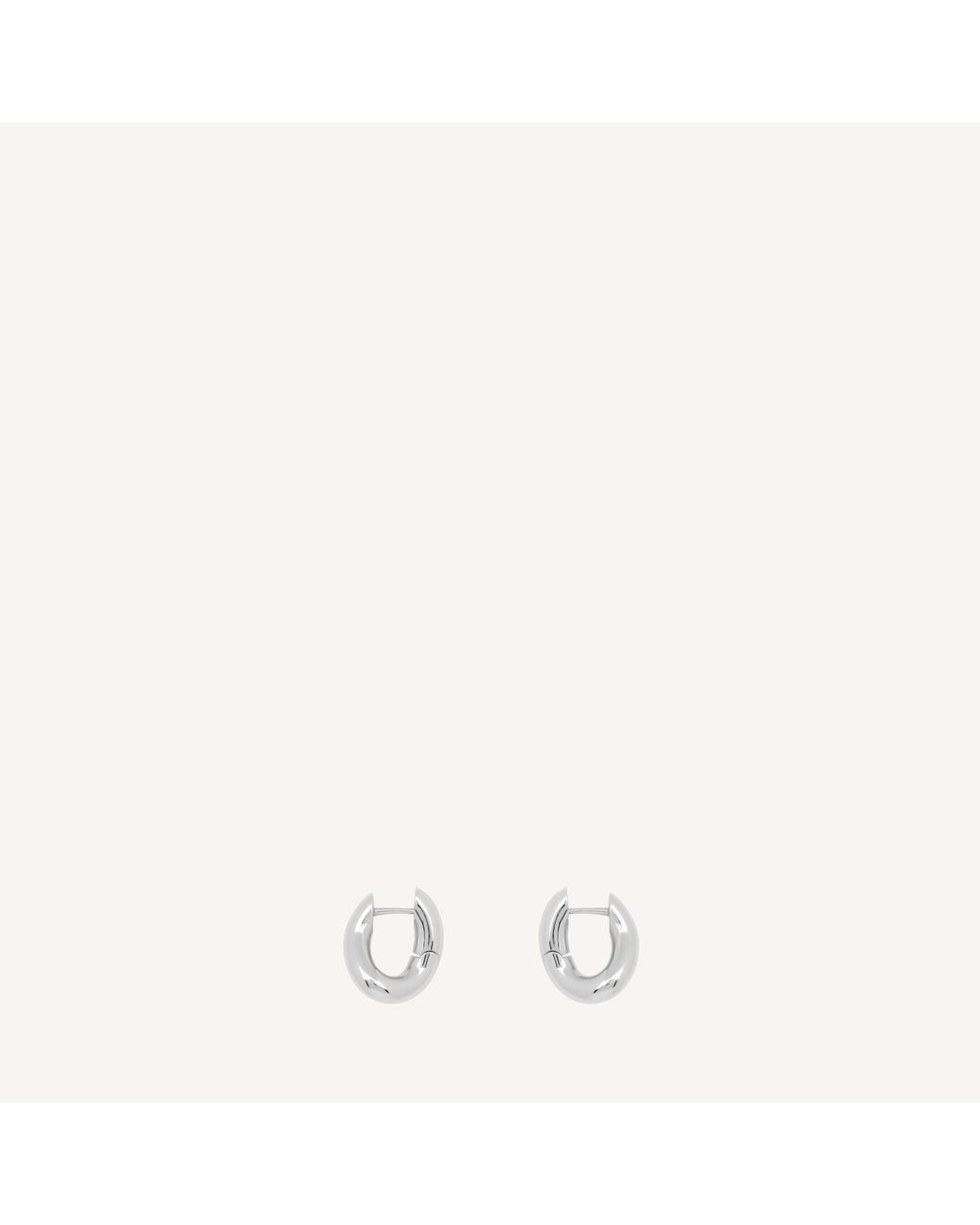 Pendientes Loop Xxs Balenciaga de color Metallic