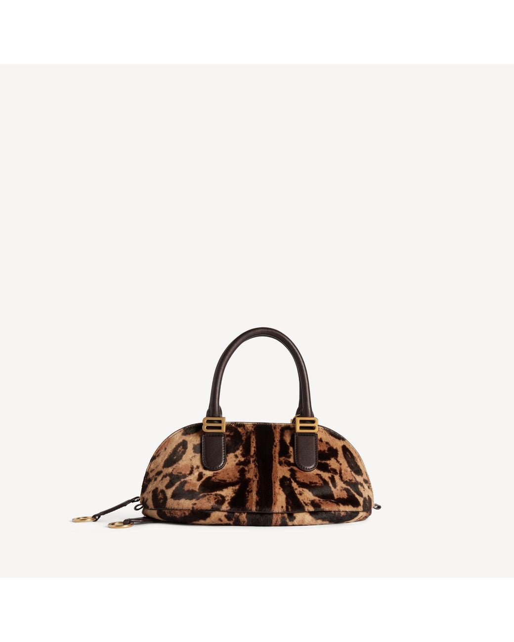 Balenciaga Brown Bolero Bowling Bag Mini