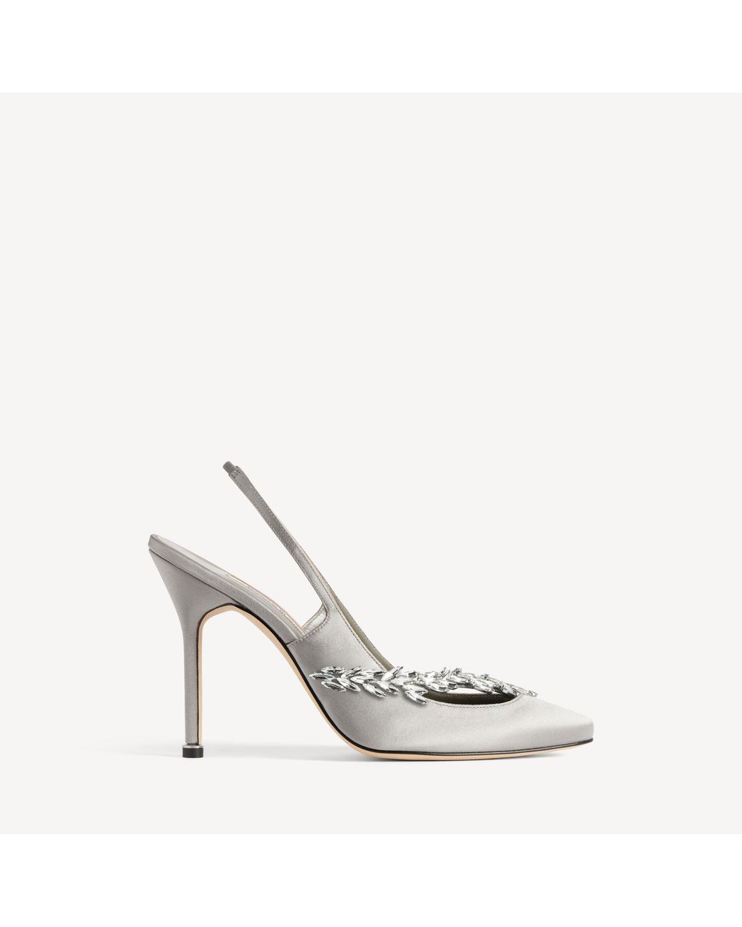 Balenciaga White Manolo Blahnik Slingback