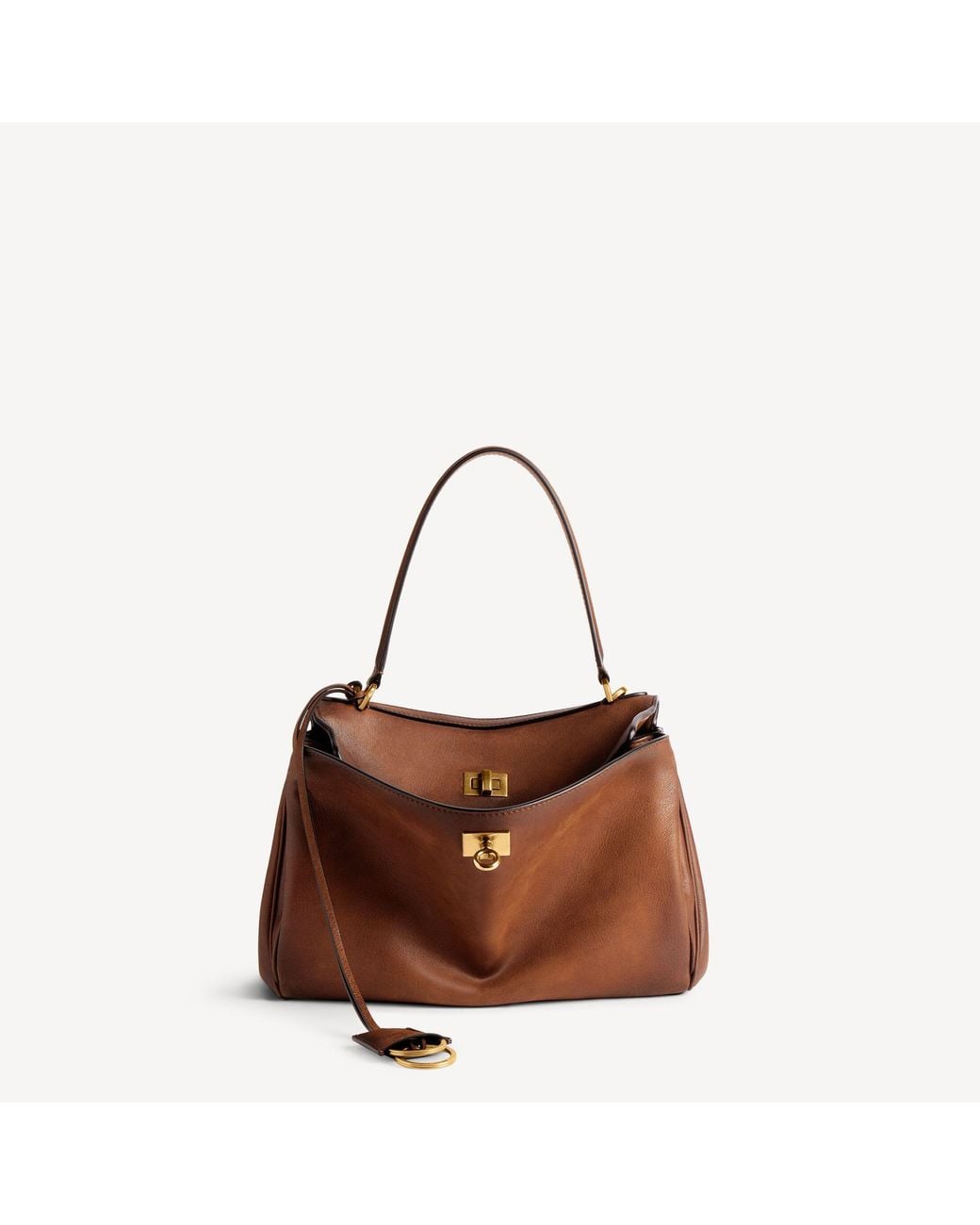 Balenciaga Rodeo Handbag Small in Brown | Lyst