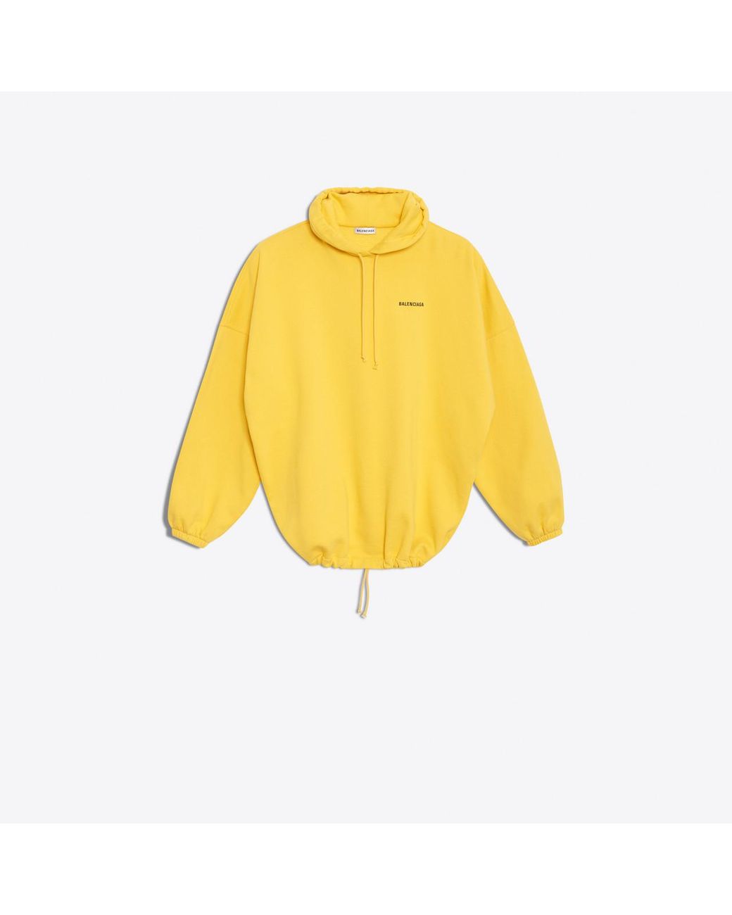 Balenciaga '®' Oversize Hoodie Cardigan in Yellow | Lyst
