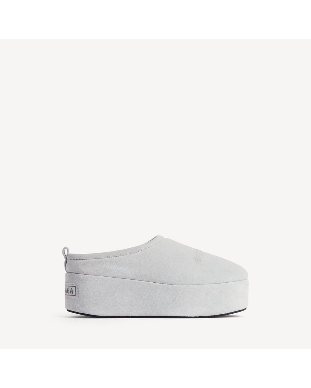 Balenciaga White Alaska Soft Platform Mule