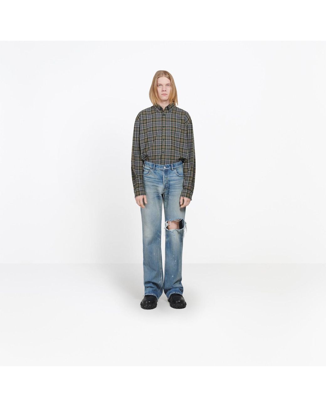 balenciaga bootcut jeans