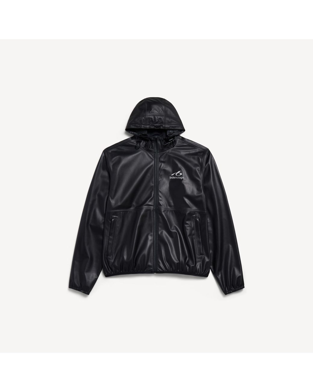 Balenciaga Black Techwear Rain Jacket for men