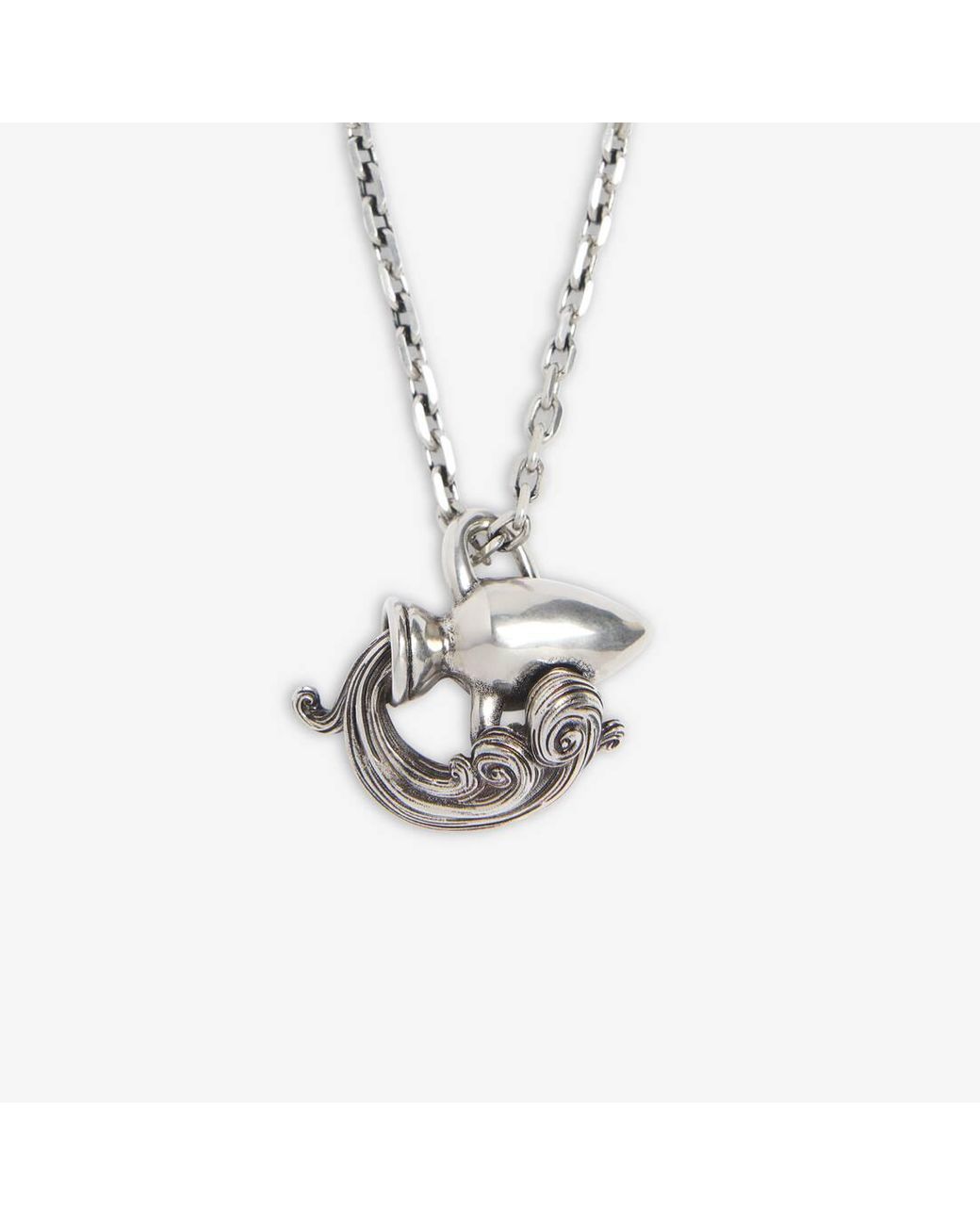 Balenciaga Zodiac Sign Aquarius Necklace in Metallic Lyst