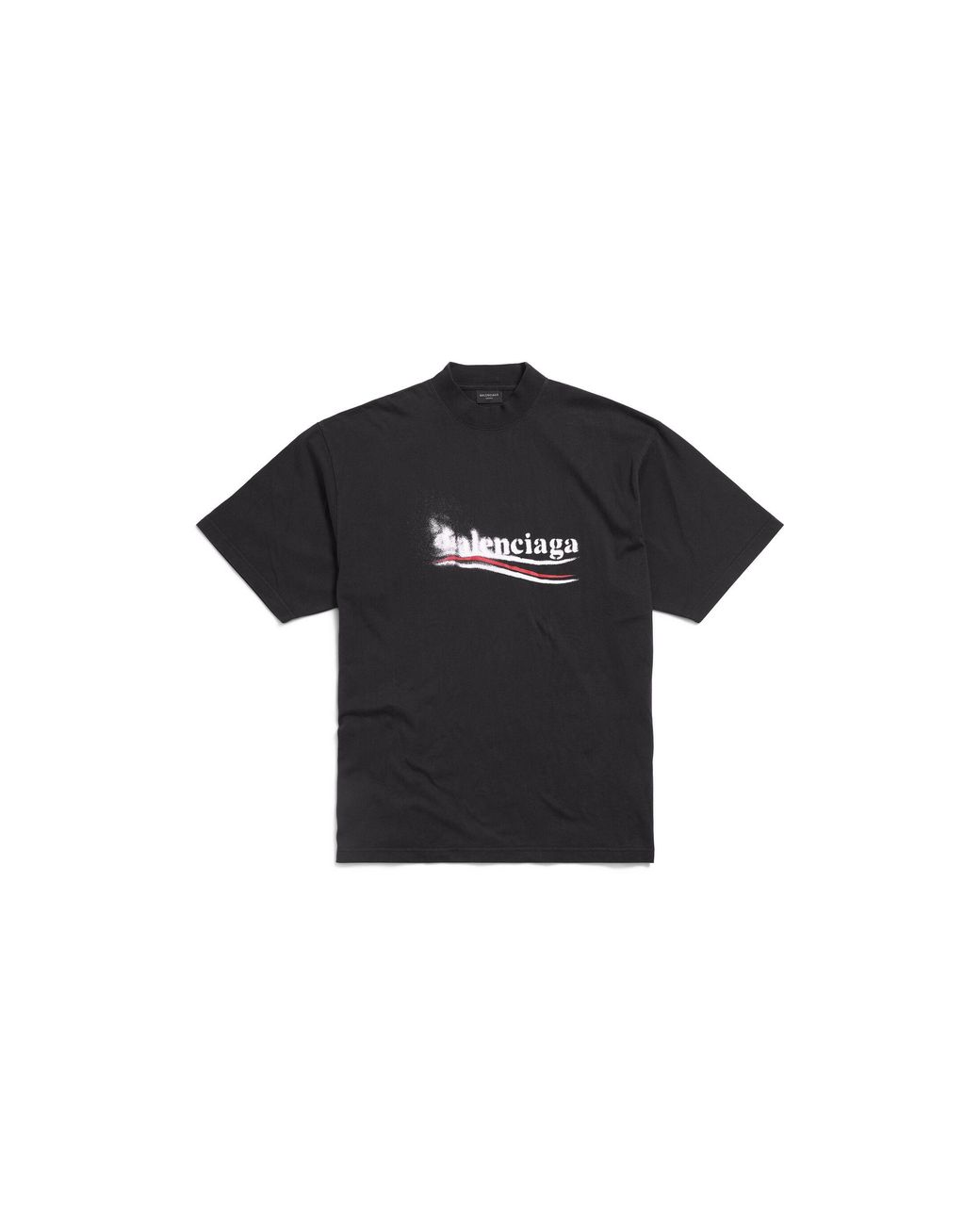 Balenciaga Political Stencil T-Shirt Medium Fit in Black | Lyst Balenciaga Political Stencil T-Shirt Medium Fit in Black | Lyst