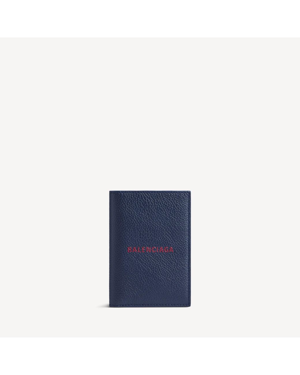 Balenciaga Blue Cash Vertical Bifolded Wallet for men