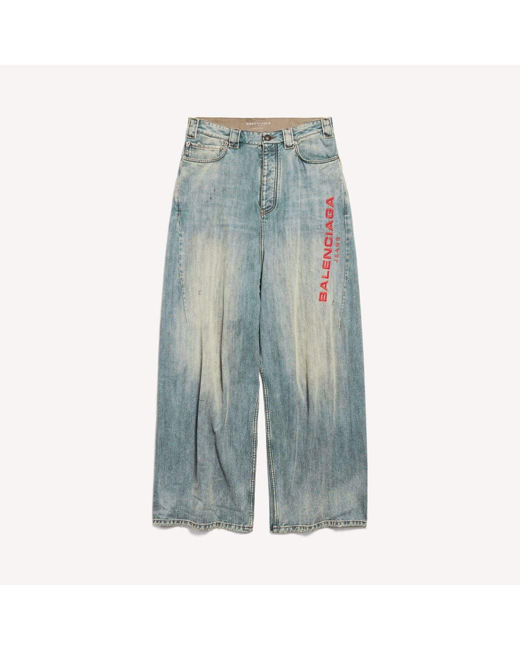 Balenciaga Blue Baggy Pants for men