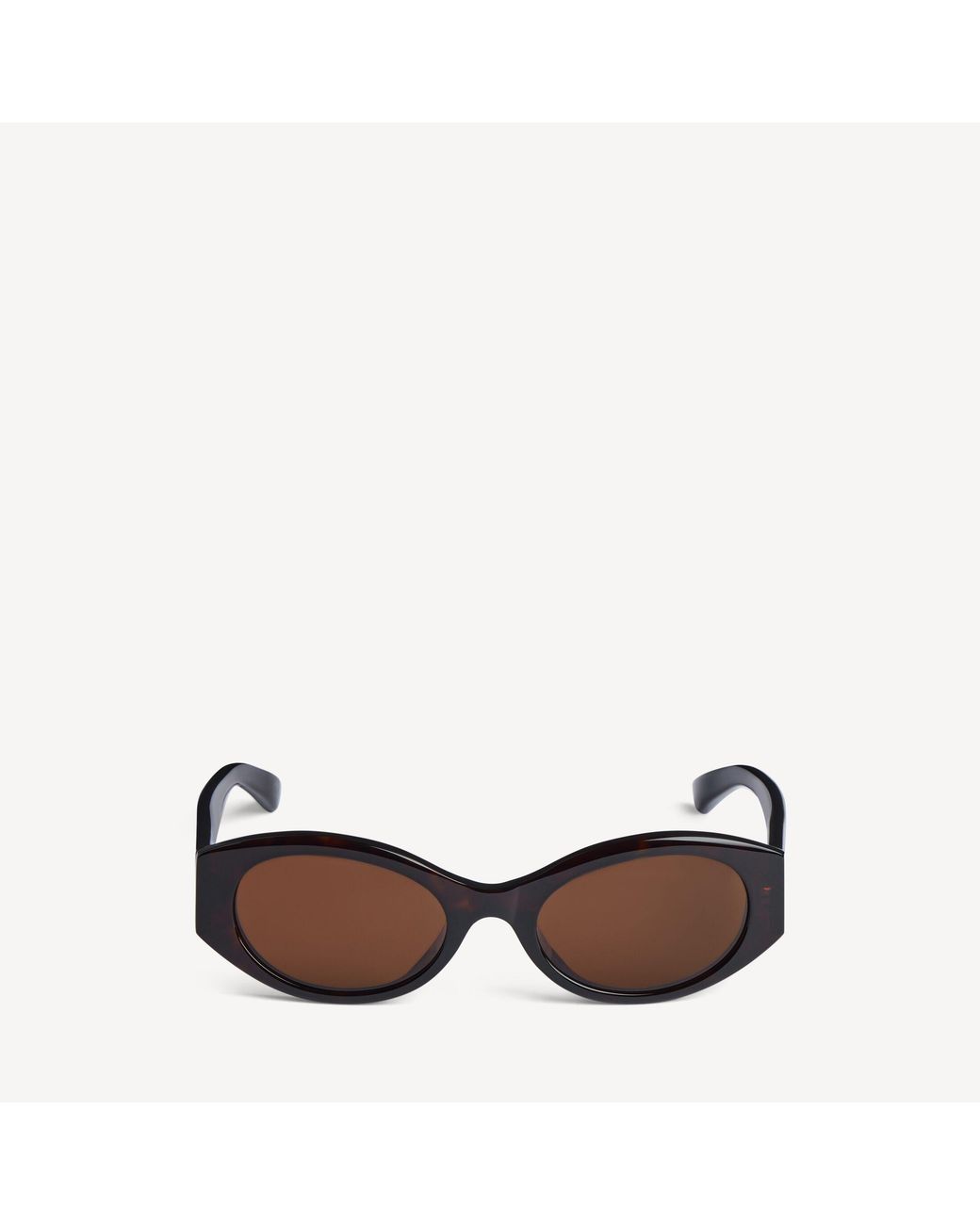 Balenciaga Brown Nano Round Af Sunglasses
