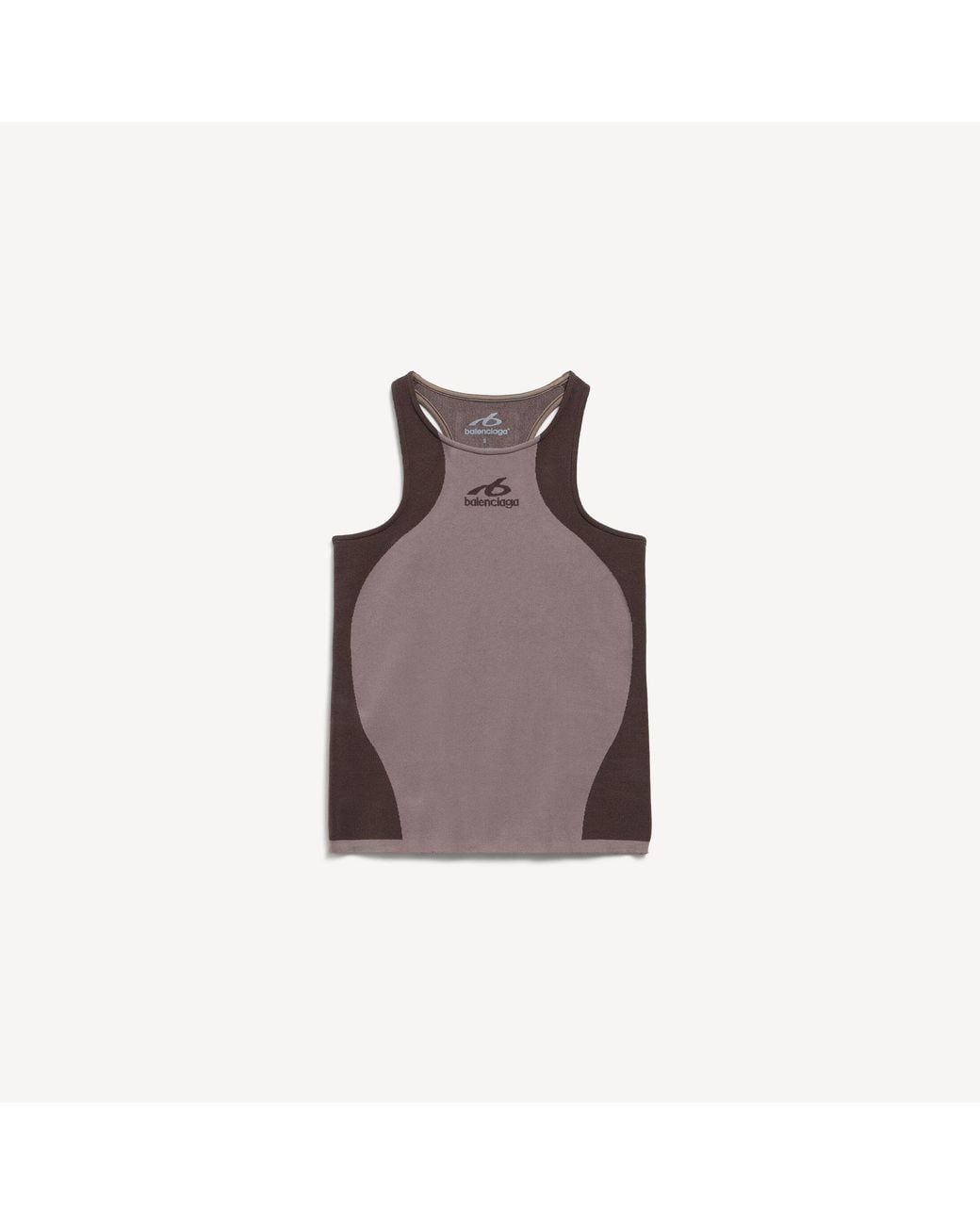 Balenciaga Brown Techwear Seamless Tank Top