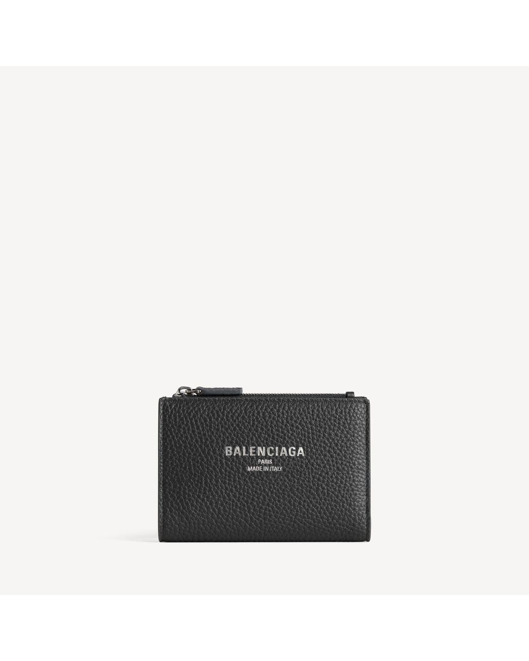 Balenciaga Black Credit Vertical Folded Card Holder for men