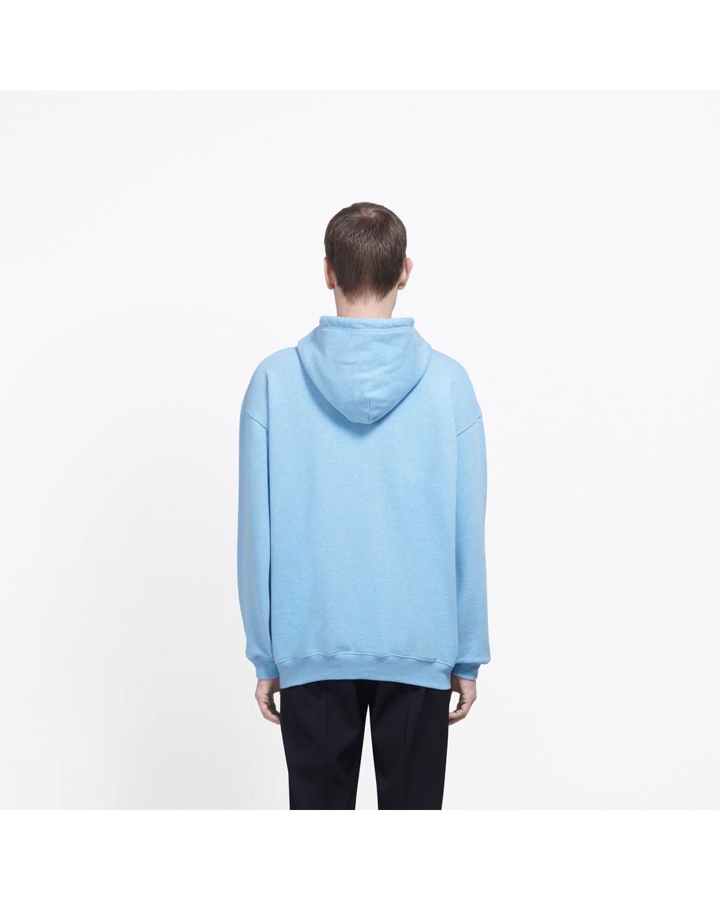 Balenciaga Bb Hoodie in Blue for Men Lyst