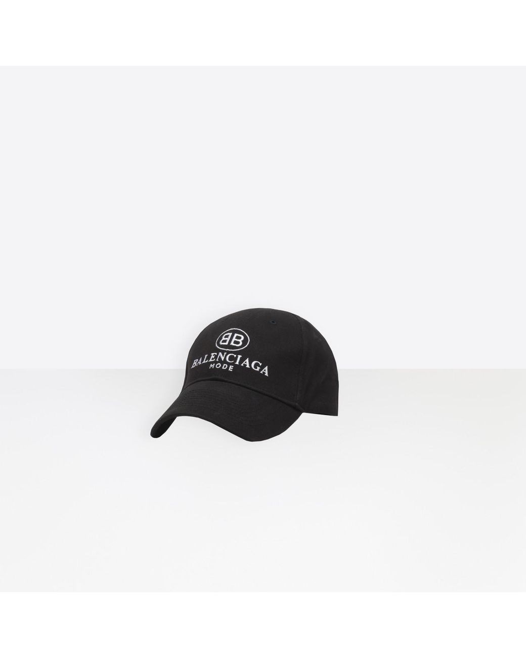 Balenciaga Cotton Bb Mode Cap in Black for Men | Lyst