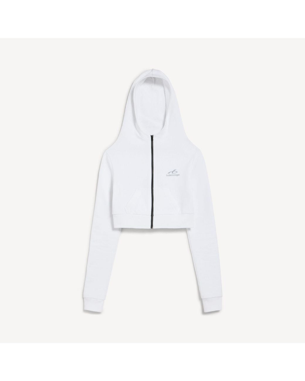 Balenciaga White Techwear Cocoon Hoodie