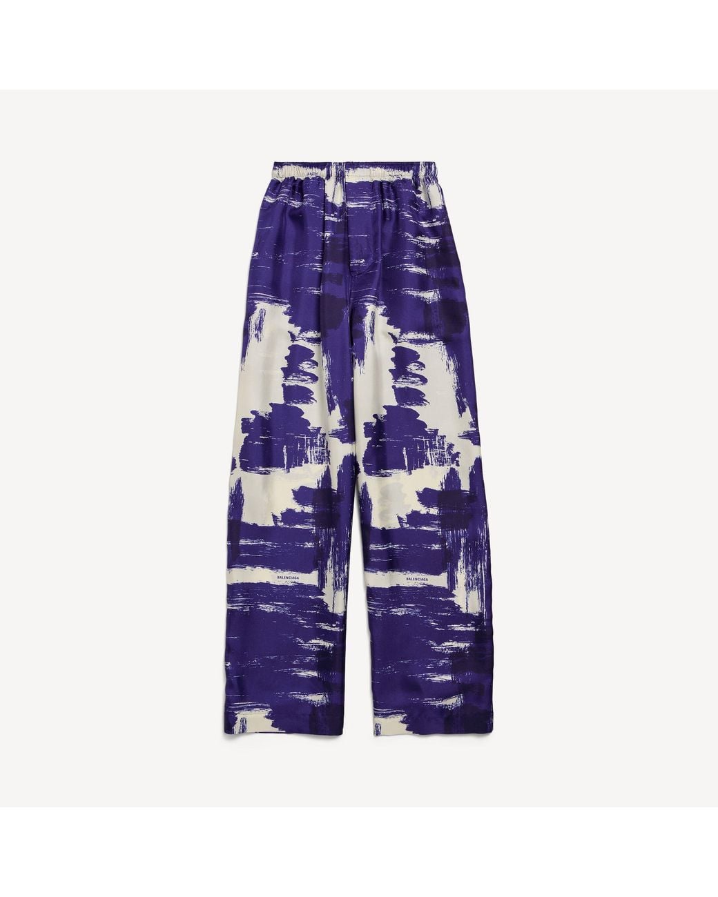 Balenciaga Blue Paintbrush Pyjama Trousers