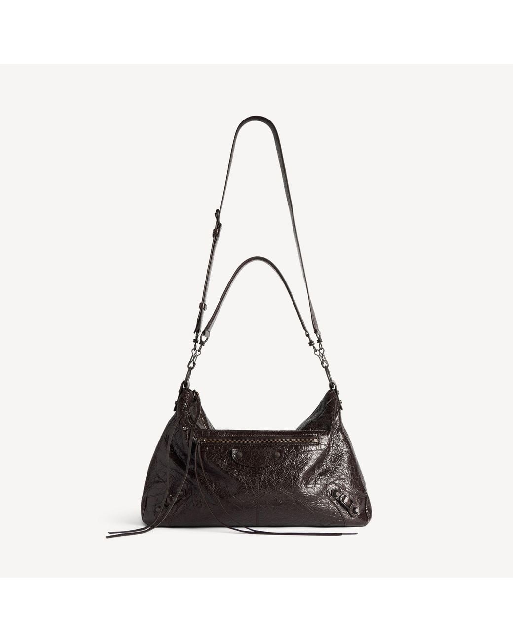 Balenciaga Black Le City Moto Bag Medium for men