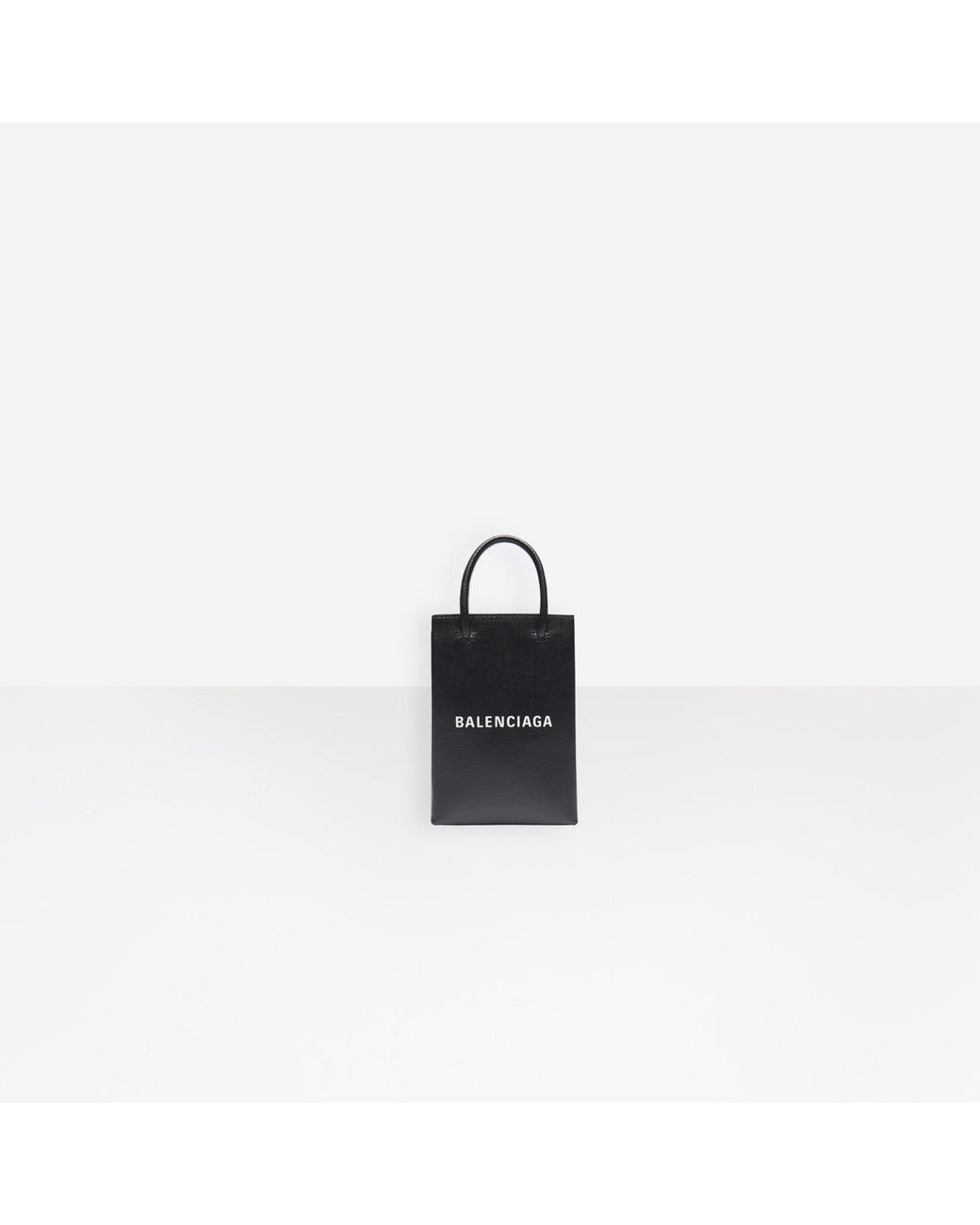Funda para móvil estilo shopper Balenciaga de Cuero de color Negro - Lyst