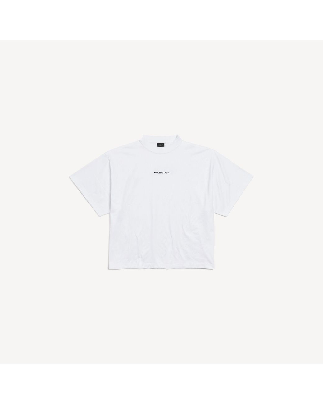 Balenciaga White T-Shirt With Logo