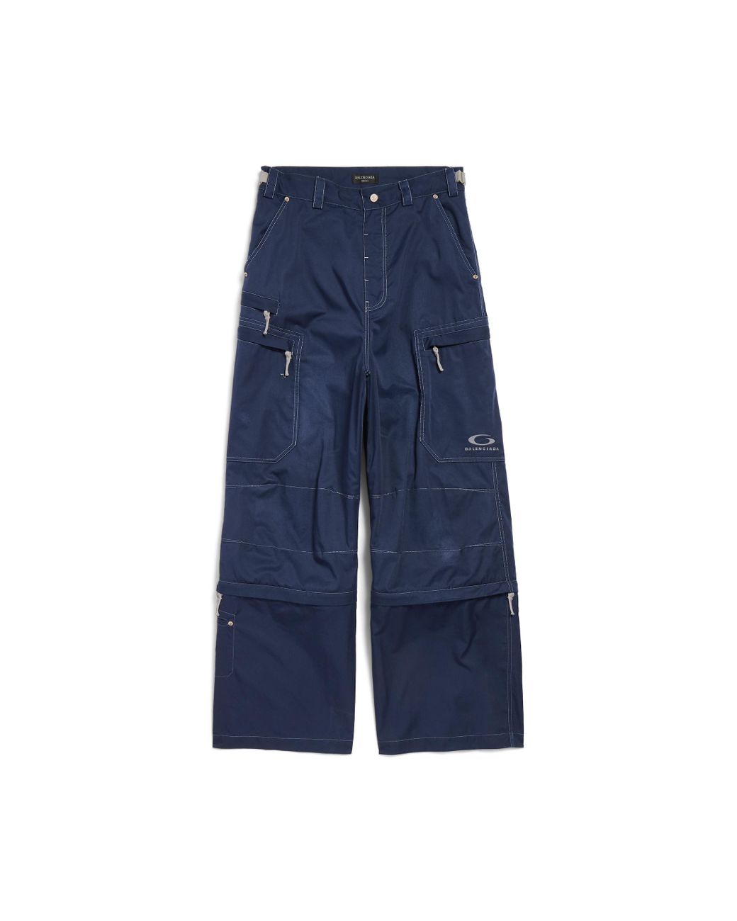 ［Balenciaga］バレンシアガ Navy Blue Cotton Cargo Pant Blue Cargo Pants | BALENCIAGA - Antonia