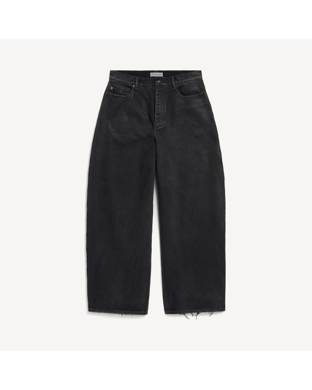 Balenciaga Black Relaxed Curved Jeans for men