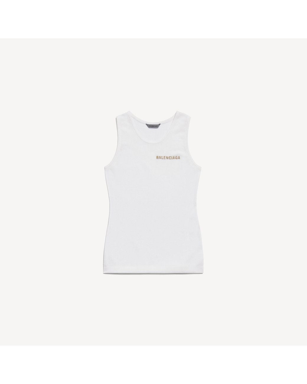 Balenciaga White Tank Top
