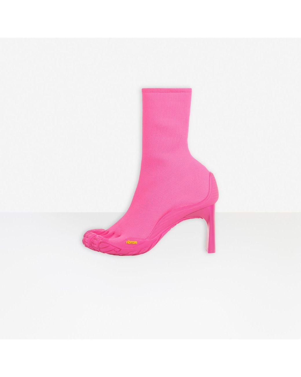 Balenciaga Knife Shark Leather Overtheknee Boots in Pink  Lyst