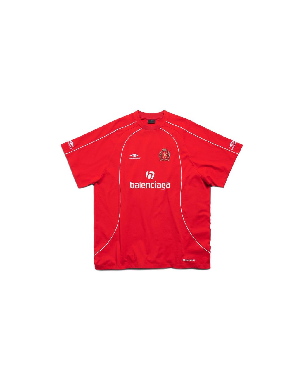balenciaga-Red-Soccer-T-shirt- balenciaga-Red-Soccer-T-shirt-