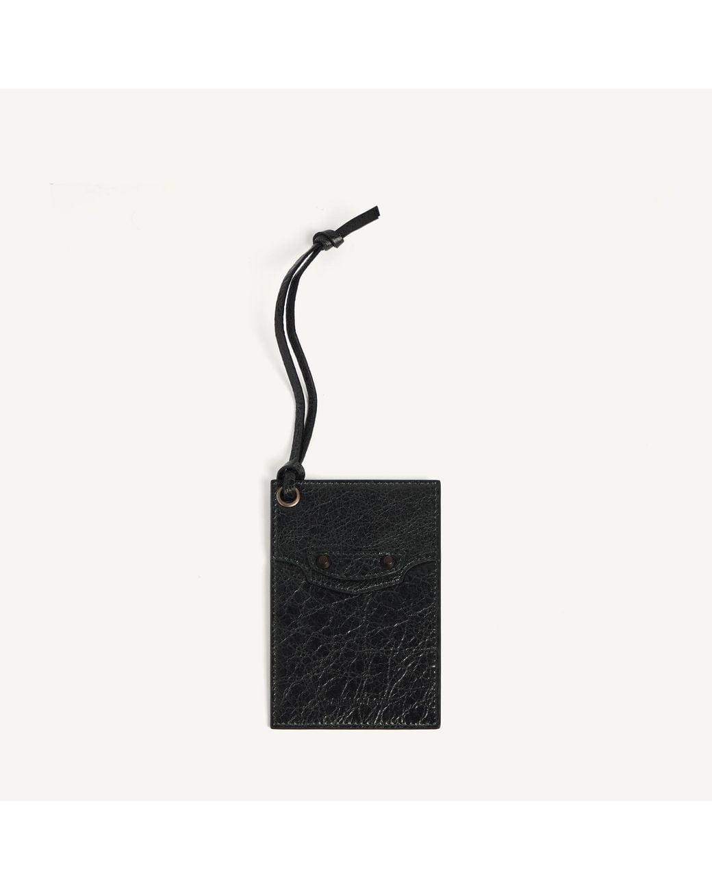 Balenciaga Black Le City Charm/keyring Card Holder for men