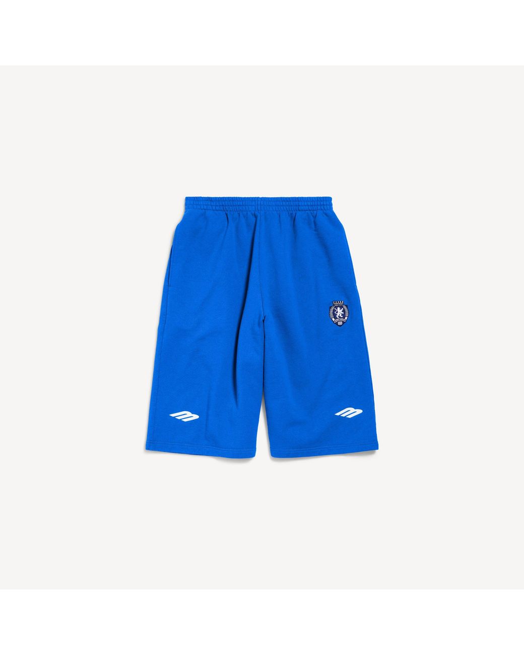 Balenciaga Blue 3B Football Large Shorts for men