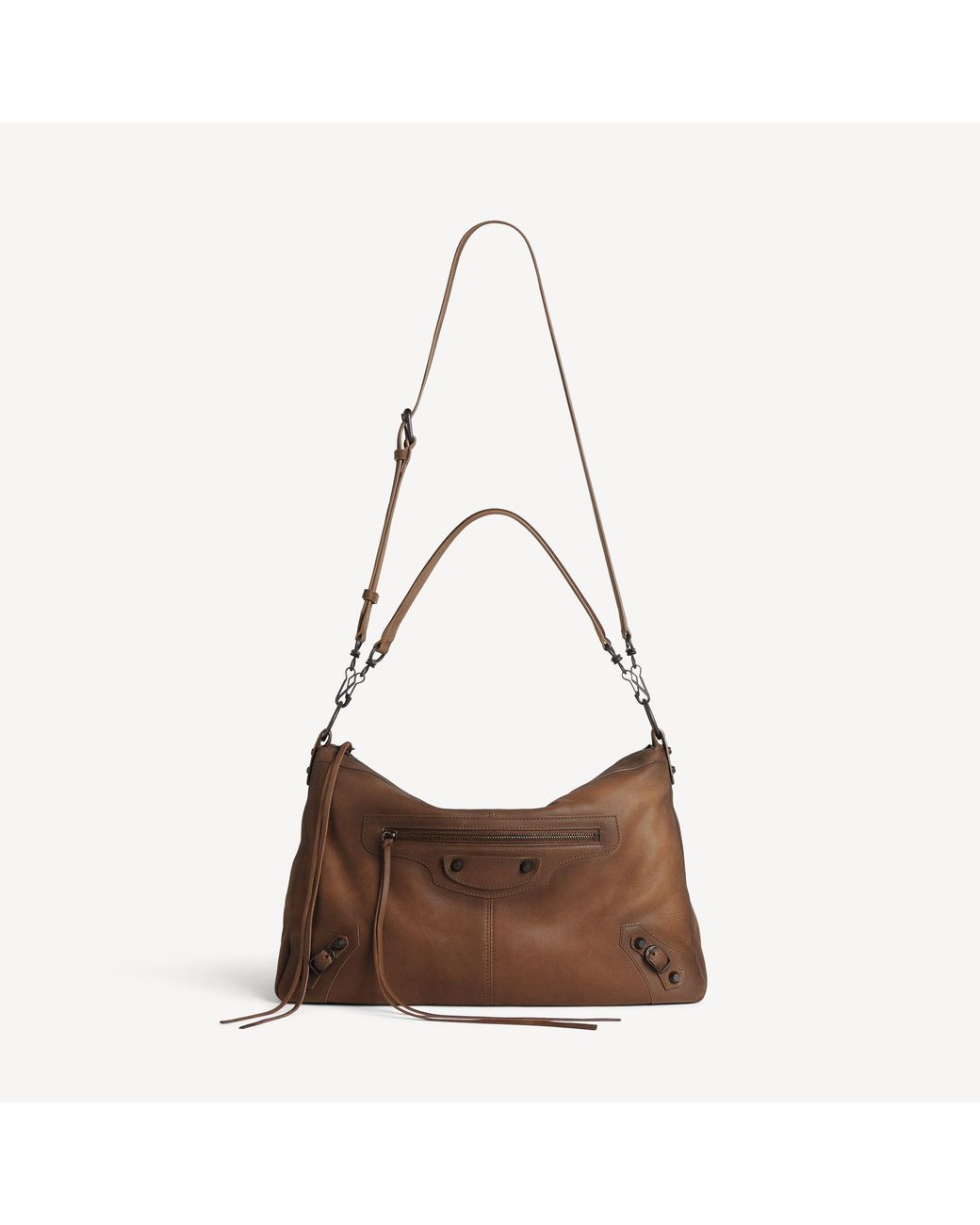 Balenciaga Brown Le City Moto Bag Medium for men