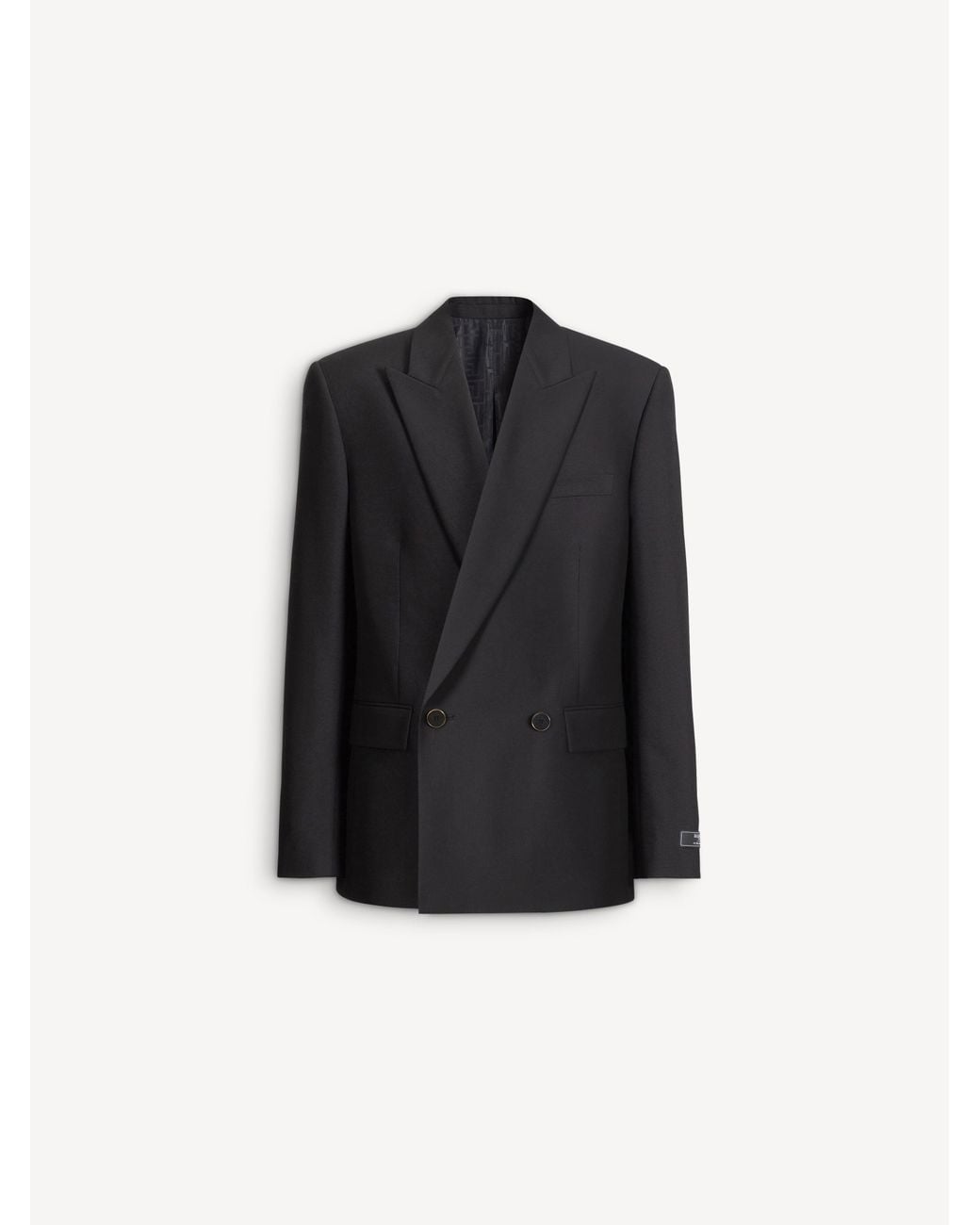 Balmain Black Wool 2-Button Jacket for men