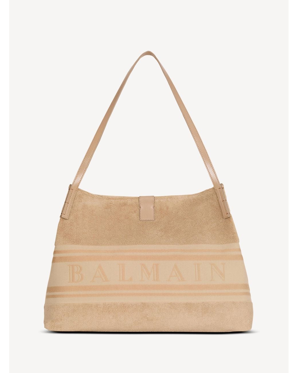 Balmain Natural Medium Release Tote Bag