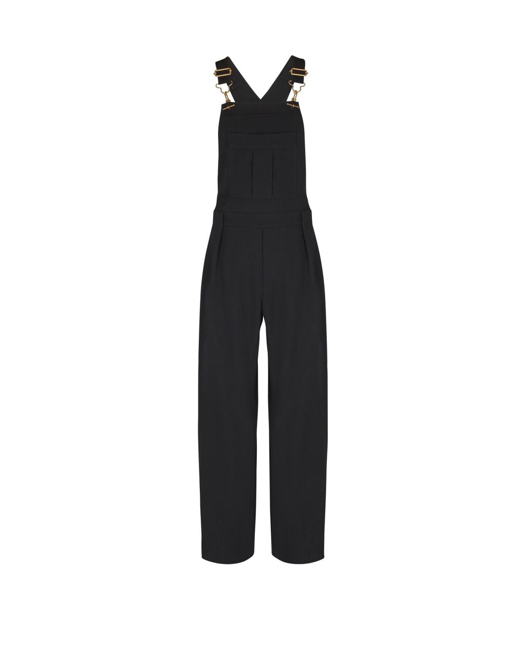 Balmain Black Wool Dungarees for men