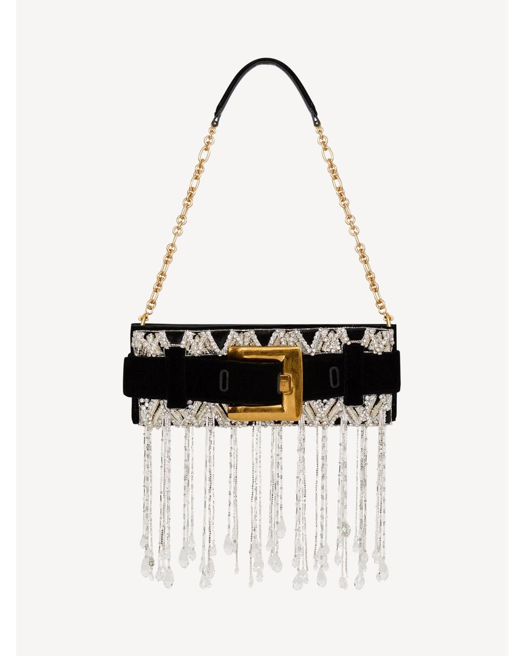 Balmain White Anthem Clutch