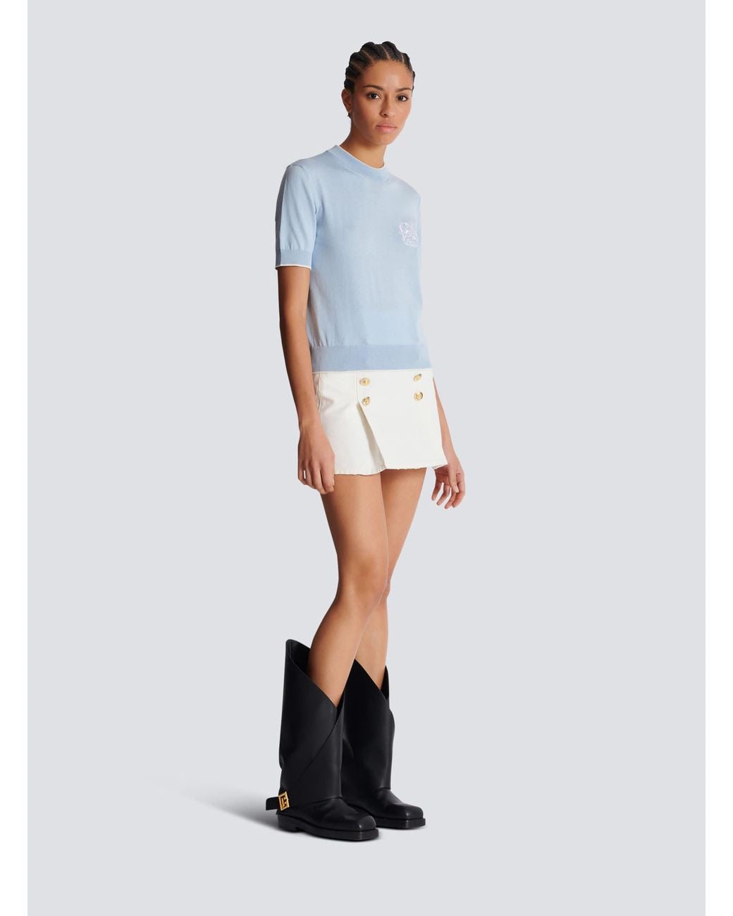 Top di Balmain in Blue
