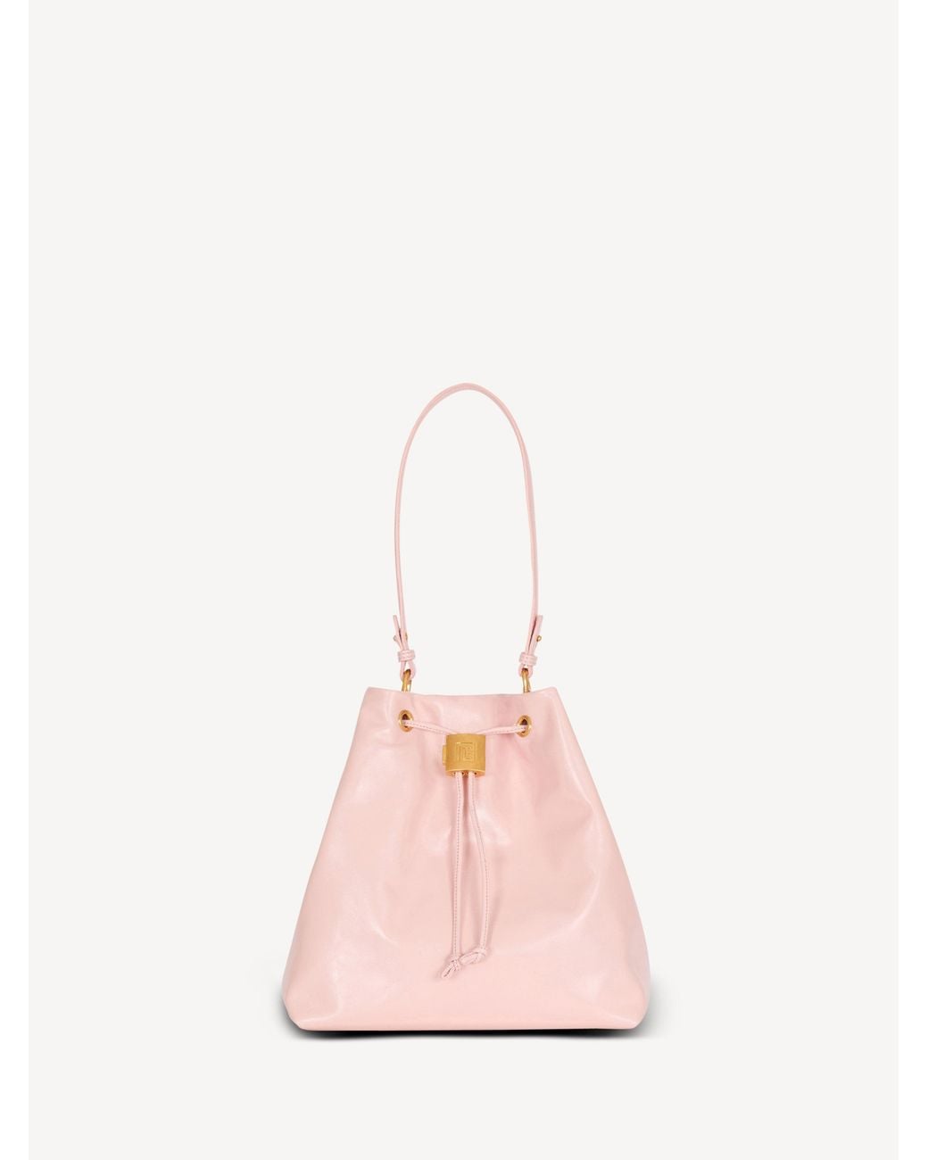 Balmain Pink Pulse Calfskin Leather Backpack
