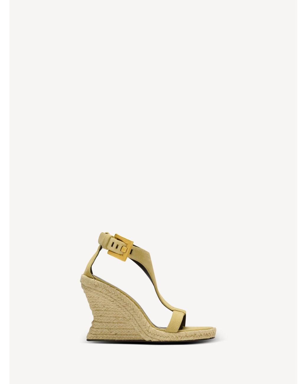 Balmain Metallic Anthem Wedge Espadrilles