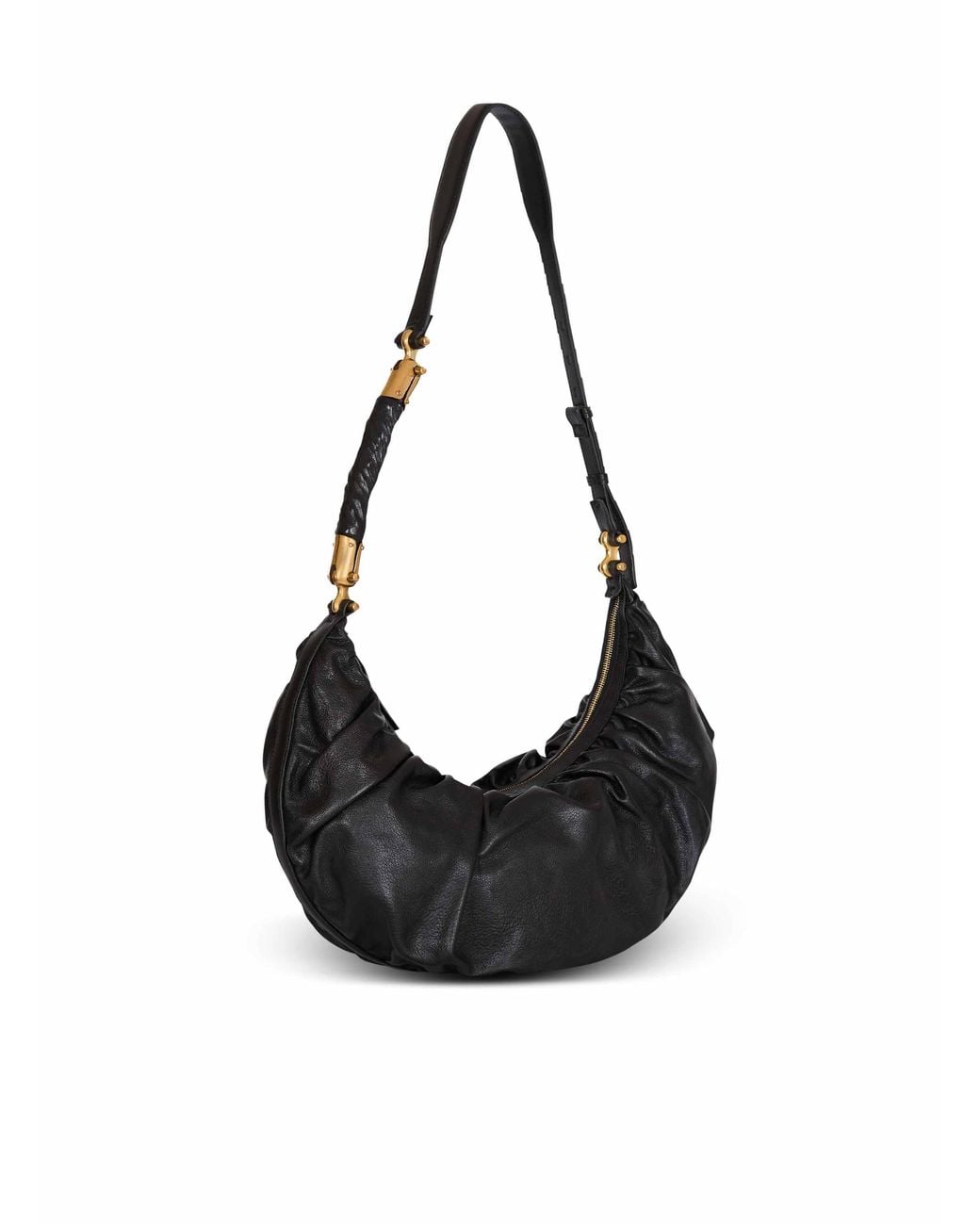 Borsa Ébène Hobo di Balmain in Black da Uomo