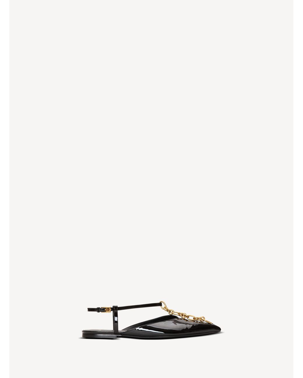 Balmain White Sync Chain Sandals
